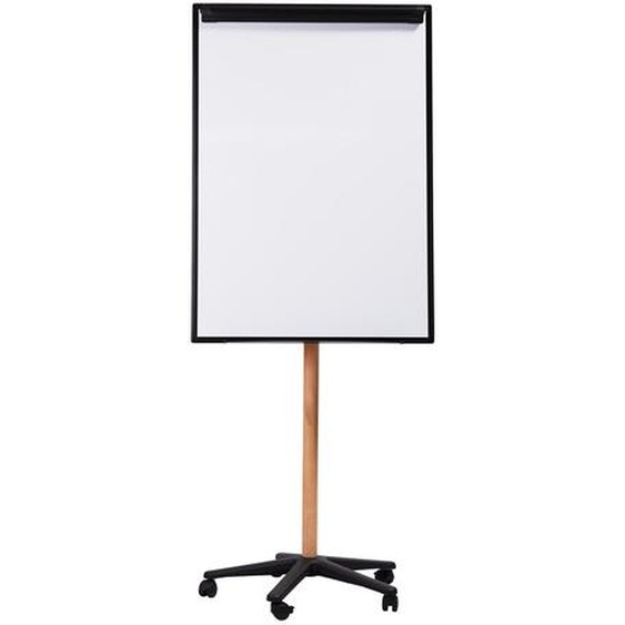 Bi-Office Chevalet Magnétique mobile - Pieds bois - 75 x 106,5 cm