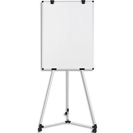 BI-OFFICE Chevalet magnétique pieds à roulettes, surface laquée. Dimensions : 750 x 1065 mm