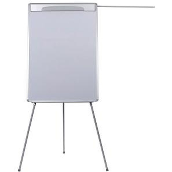 Bi-Office Chevalet trépieds design, surface magnétique effaçable à sec, cadre gris, 700 x 1 000 mm