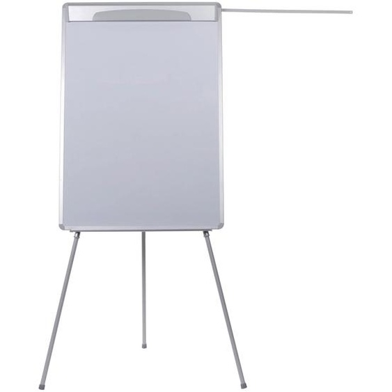Bi-Office Chevalet trépieds design, surface magnétique effaçable à sec, cadre gris, 700 x 1 000 mm