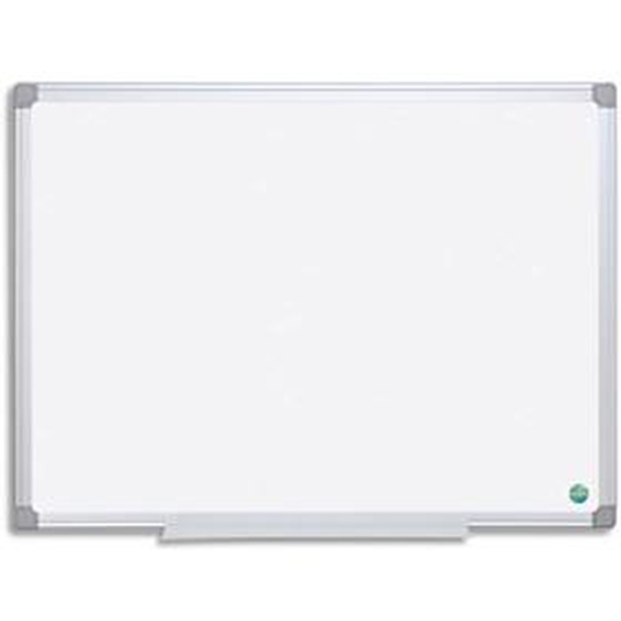 BI-OFFICE Tableau Blanc Earth acier laquée, magnétique, cadre aluminium, porte-stylos Format L120xH90 cm