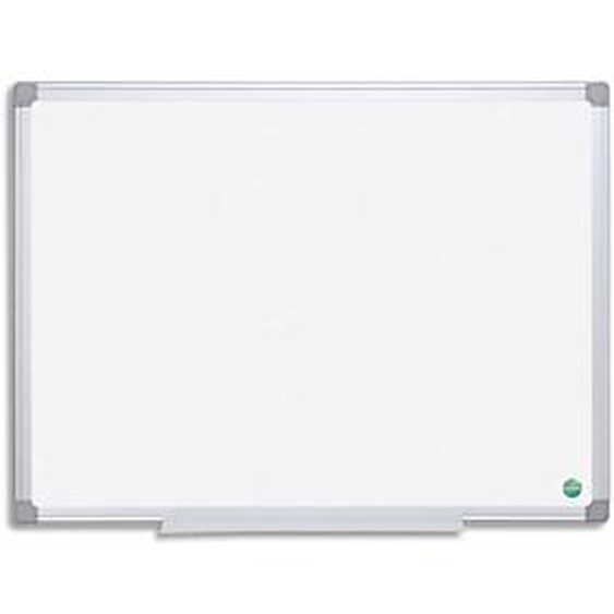 BI-OFFICE Tableau Blanc Earth acier laquée, magnétique, cadre aluminium, porte-stylos Format L90 x H60 cm