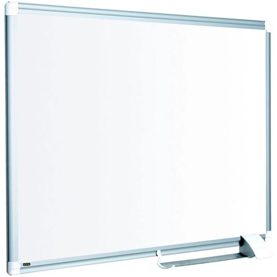 Bi-Office Tableau blanc laqué Maya New Generation - Surface magnétique - Cadre Aluminium - L.180 x H.90 cm