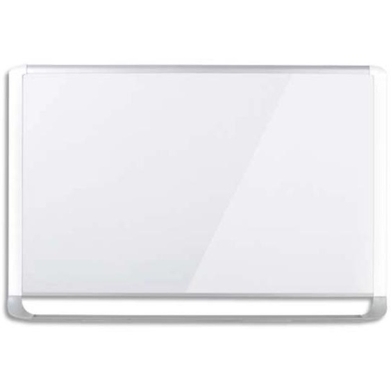 BI-OFFICE Tableau Blanc Mastervision surface en acier émaillée, magnétique, auget, Format : L120 x H90 cm