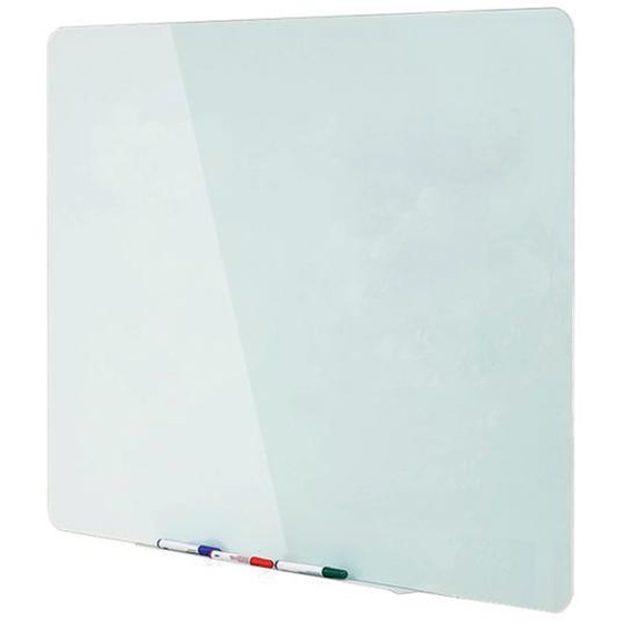 Bi-Office Tableau blanc verre trempé - Surface magnétique - L.150 x H.120 cm