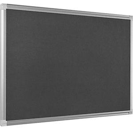 Bi-Office Tableau en feutrine Maya New Generation, cadre en aluminium, gris, 1 200 x 900 mm