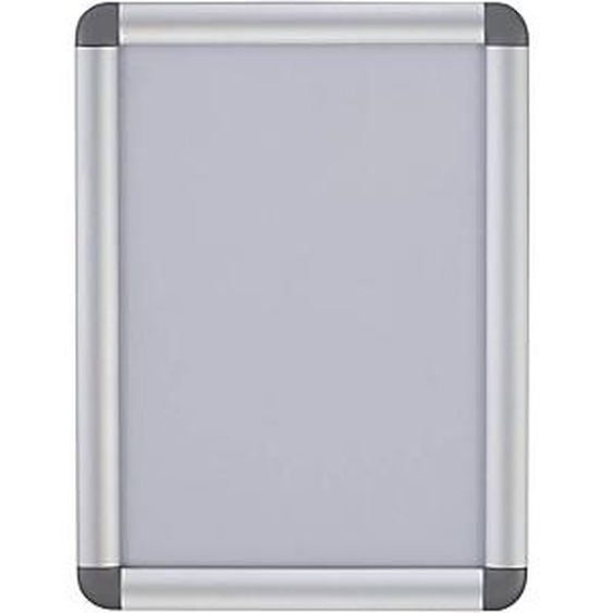 Bi-Office Vitrine Curled Snap, transparente, cadre en aluminium, format A3