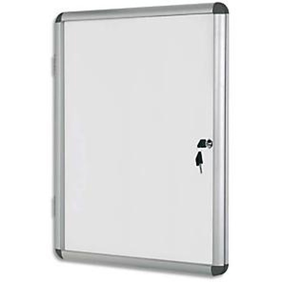 BI-OFFICE Vitrine daffichage intérieur Earth magnétique, 9 feuilles, cadre en aluminium L72 x H98,1 cm