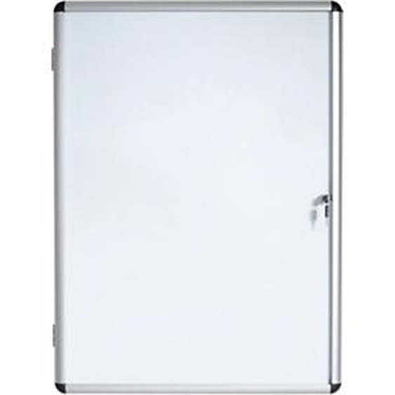 Bi-Office Vitrine dintérieur Enclore porte-battante fond magnétique, 6 feuilles A4, dimensions L72 x H67,4 x P3,5 cm