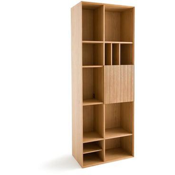 Bibliothèque 1 porte, chêne, Mikube