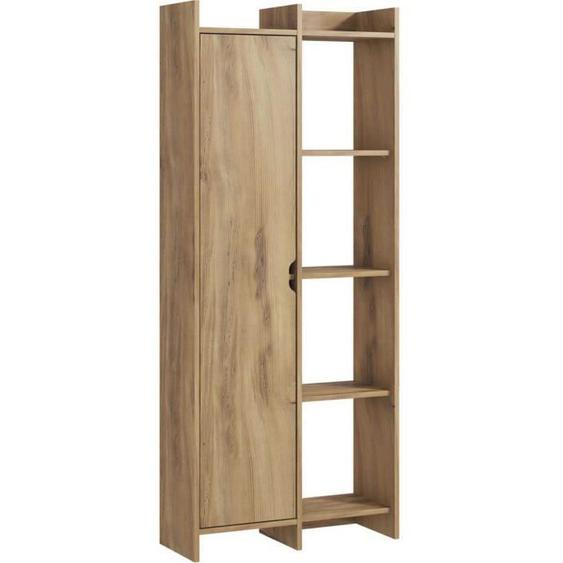 Bibliothèque 1 porte en aggloméré Offer