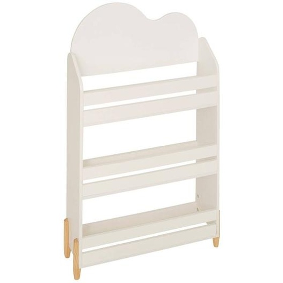 Bibliothèque 3 Niveaux En Bois - Douceur Blanc