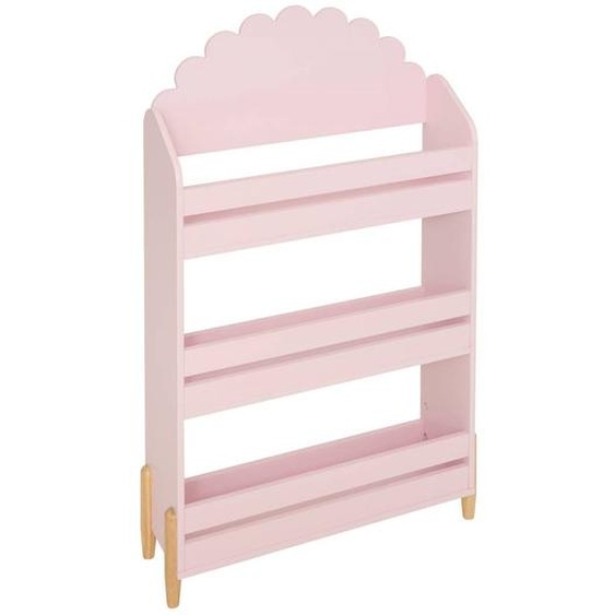 Bibliothèque 3 Niveaux En Bois - Douceur Rose