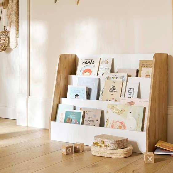 Bibliothèque basse 3 niveaux YEL blanc