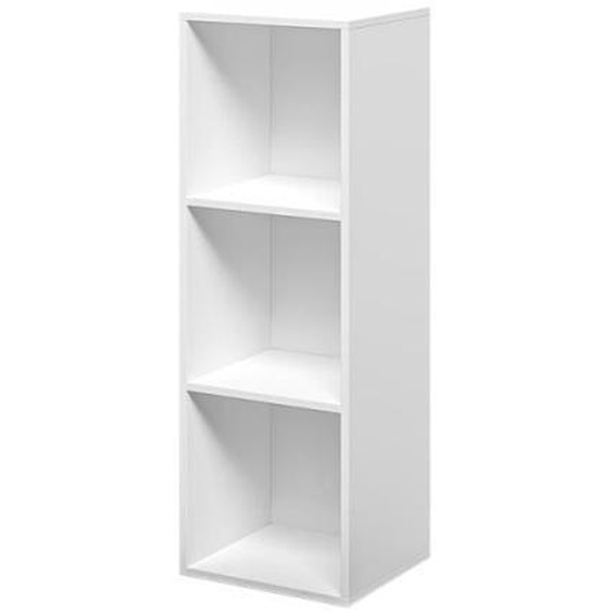Bibliothèque basse en bois 3 étagères pour bureau et étude Ika 4