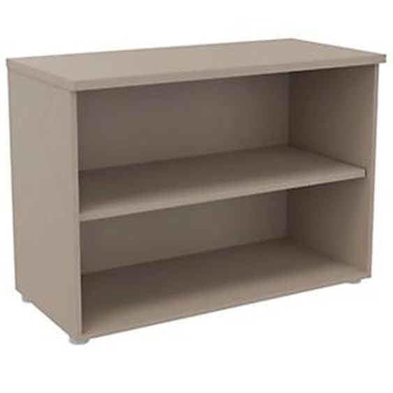 Bibliothèque basse sans porte L.100 x P.48 x H.72 cm - Argile