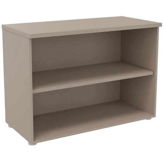 Bibliothèque basse sans porte L.100 x P.48 x H.72 cm - Argile
