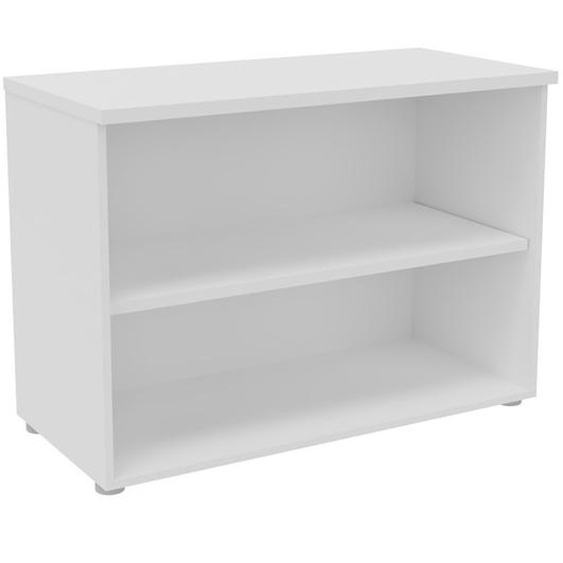 Bibliothèque basse sans porte L.100 x P.48 x H.72 cm - Blanc