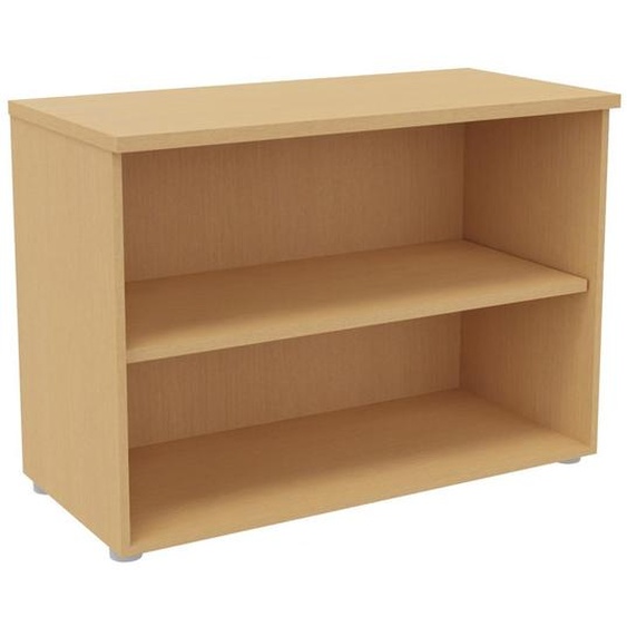 Bibliothèque basse sans porte L.100 x P.48 x H.72 cm - Hêtre