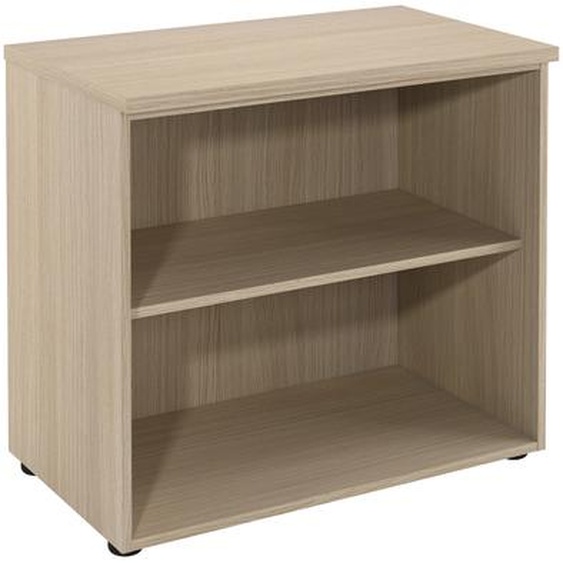 Bibliothèque basse sans porte L.80 x P.48 x H.72 cm - Chêne