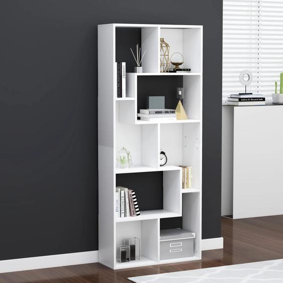 Bibliothèque Blanc 67x24x161 cm Bois dingénierie