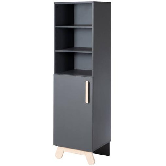 Bibliothèque Colonne 1 Porte 3 Niches Jara Gris Anthracite
