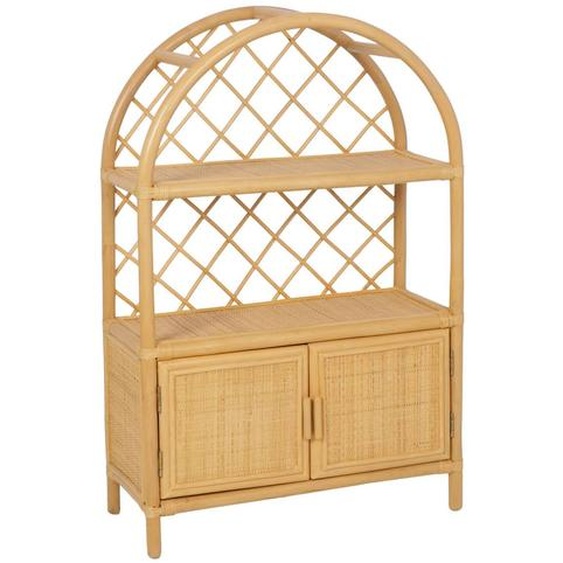 Bibliothèque Enfant Exotique Rotin Naturel - 70x30x106cm - Arlo Rotin Naturel