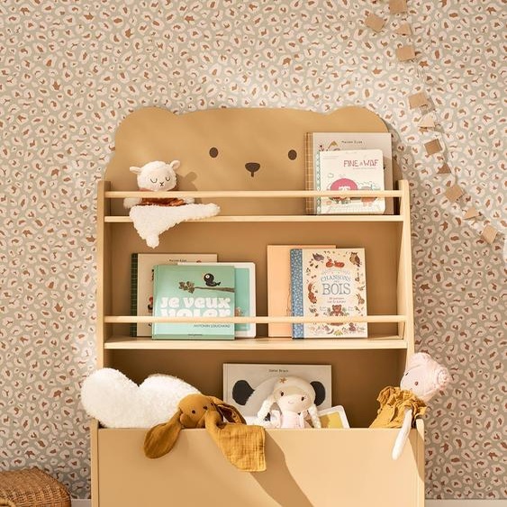 Bibliothèque enfant OURSON moka