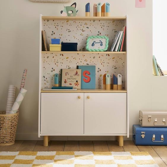 Bibliothèque étagère basse TERRAZZO beige