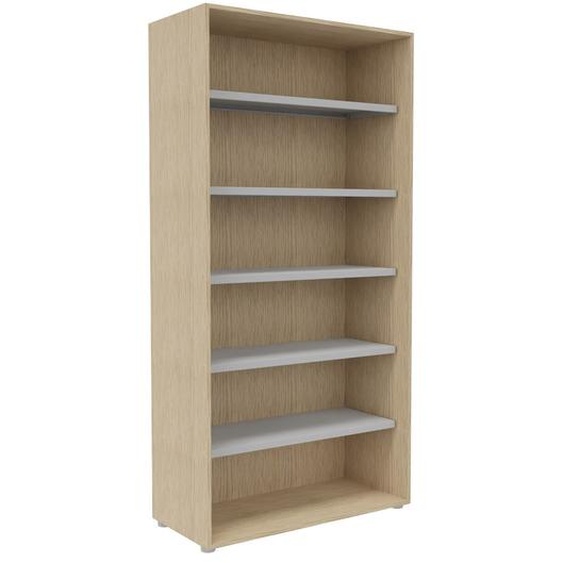 Bibliothèque haute sans porte L.100 x P.48 x H.203 cm - Chêne