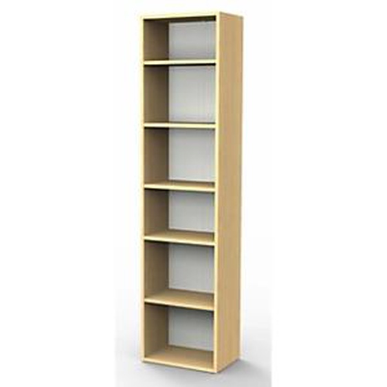 Bibliothèque Libri 2 H.200 x L. 49 cm - Chêne/ Blanc