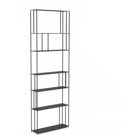 Bibliothèque métal acier H240 cm, Parallel XL slim