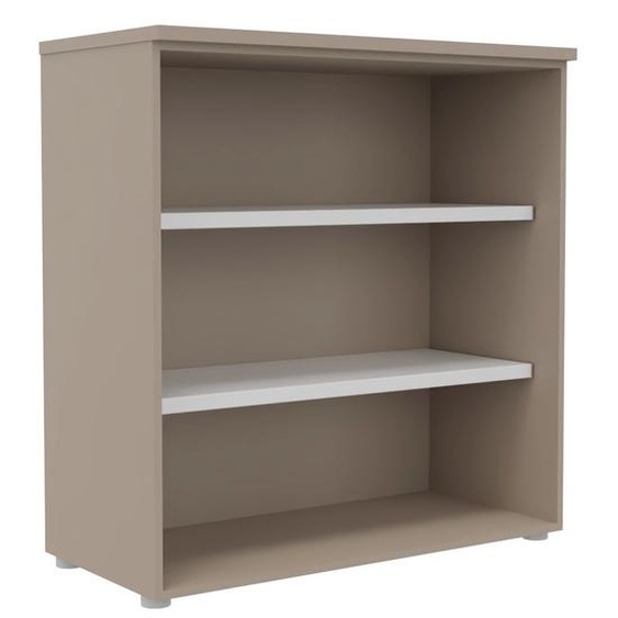 Bibliothèque mi-hauteur sans porte L.100 x P.48 x H.104 cm - Argile