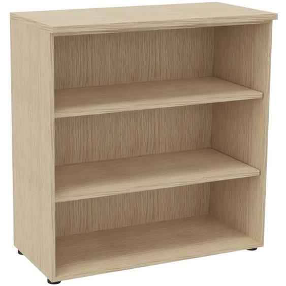 Bibliothèque mi-hauteur sans porte L.100 x P.48 x H.104 cm - Chêne