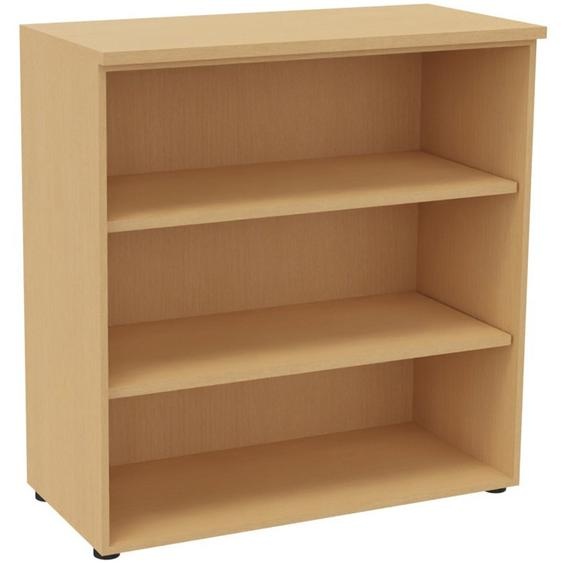 Bibliothèque mi-hauteur sans porte L.100 x P.48 x H.104 cm - Hêtre