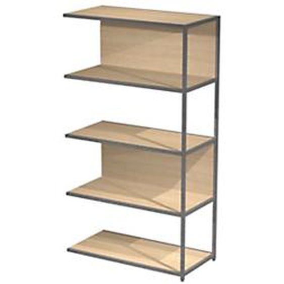 Bibliothèque module suivant Cassandra L.90 x H.161 cm - Chêne et Anthracite