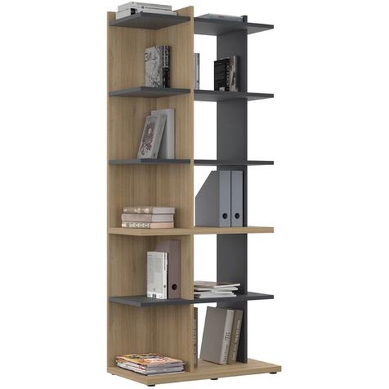 Bibliothèque Osiris - L.80 x P.45 x H.189 cm - Chêne Bocage