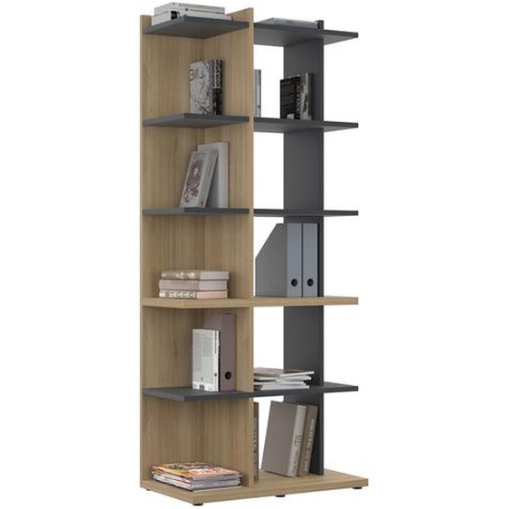 Bibliothèque Osiris - L.80 x P.45 x H.189 cm - Chêne Bocage