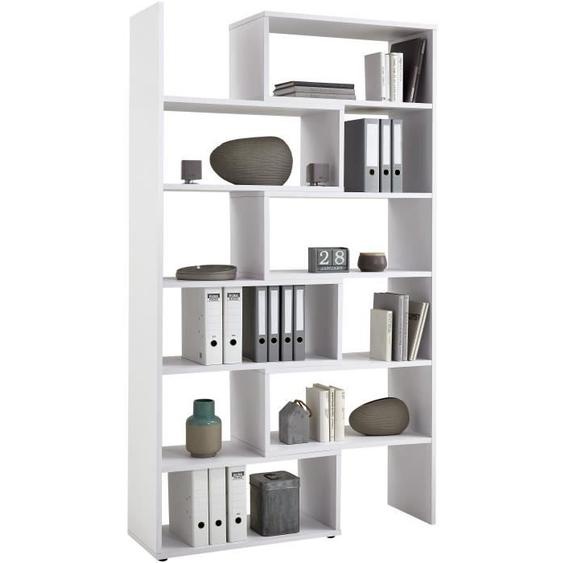 Bibliothèque ouverte - FMD - Gabi - Blanc brillant - 221 cm - Design contemporain
