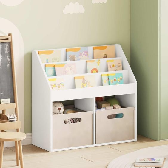 Bibliothèque pour enfants Blanc 72,5 x 29,5 x 69 cm