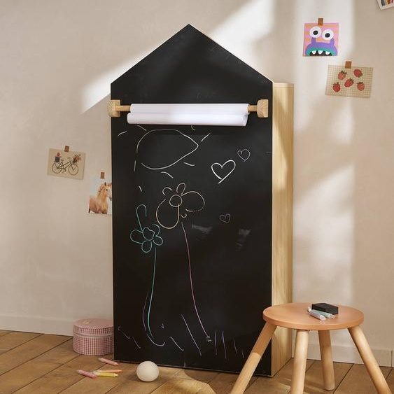 Bibliothèque rangement ardoise maison bois