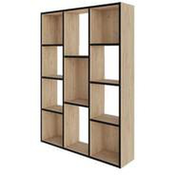 Bibliothèque réversible H.180 cm KAJAK effet chêne