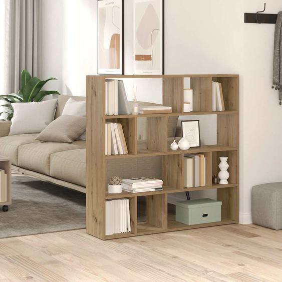 Bibliothèque/Séparateur de pièce chêne artisanal 105x24x102 cm