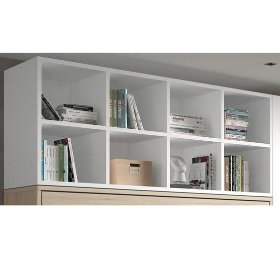 Bibliothèque sur lit escamotable horizontal profondeur 57,5