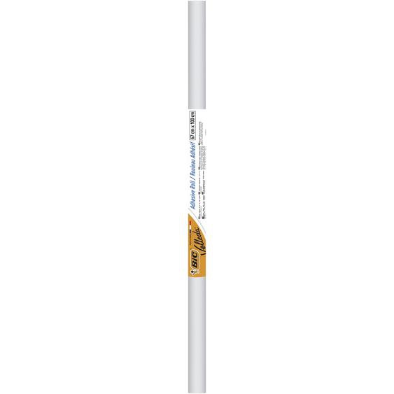 BIC Velleda Tableau Rouleau Adhésif Effaçable à Sec H. 67,5 cm x L. 100 cm - Film Couleur Surface Blanc