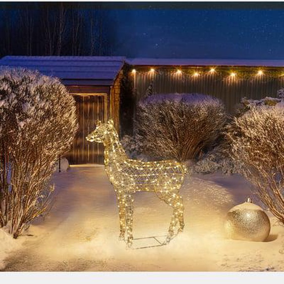 Biche féérique lumineuse 3D