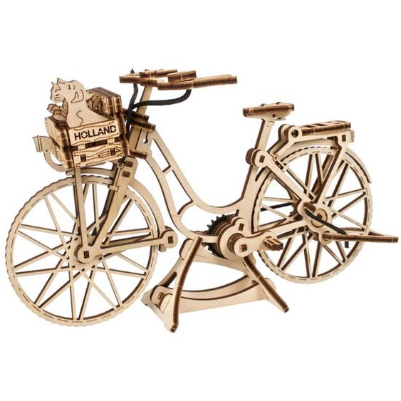 Bicyclette Hollandaise – Maquette En Bois À Construire, Puzzle 3d Mécanique Brown