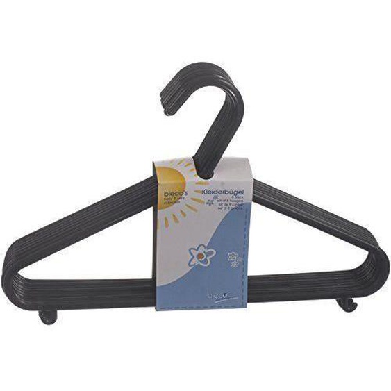 Bieco enfants Cintres en plastique 16pièces Noir - 90016150