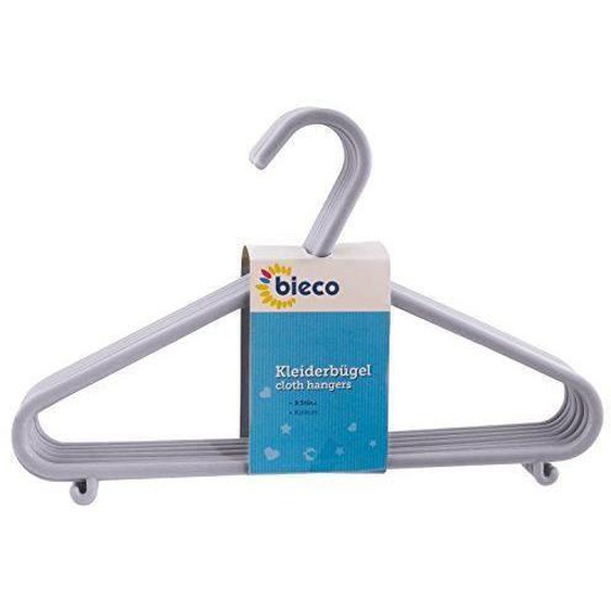 Bieco enfants Cintres en plastique 32pièces, Gris - 90032152
