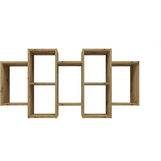 Bilbao 7.0 Étagère murale en panneau stratifié – Espace de rangement supplémentaire | Couleur : chêne artisanal